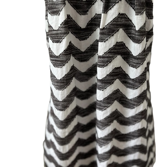 Anthropologie THML Embroidered Dress Sleeveless XS Chevron  Lined Spring Summer - Picture 6 of 11